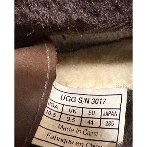 Ugg Hilgard Waterproof Leather Boots Men’s 10.5 Vibram Sole Sheepskin Lined EUC main image 11